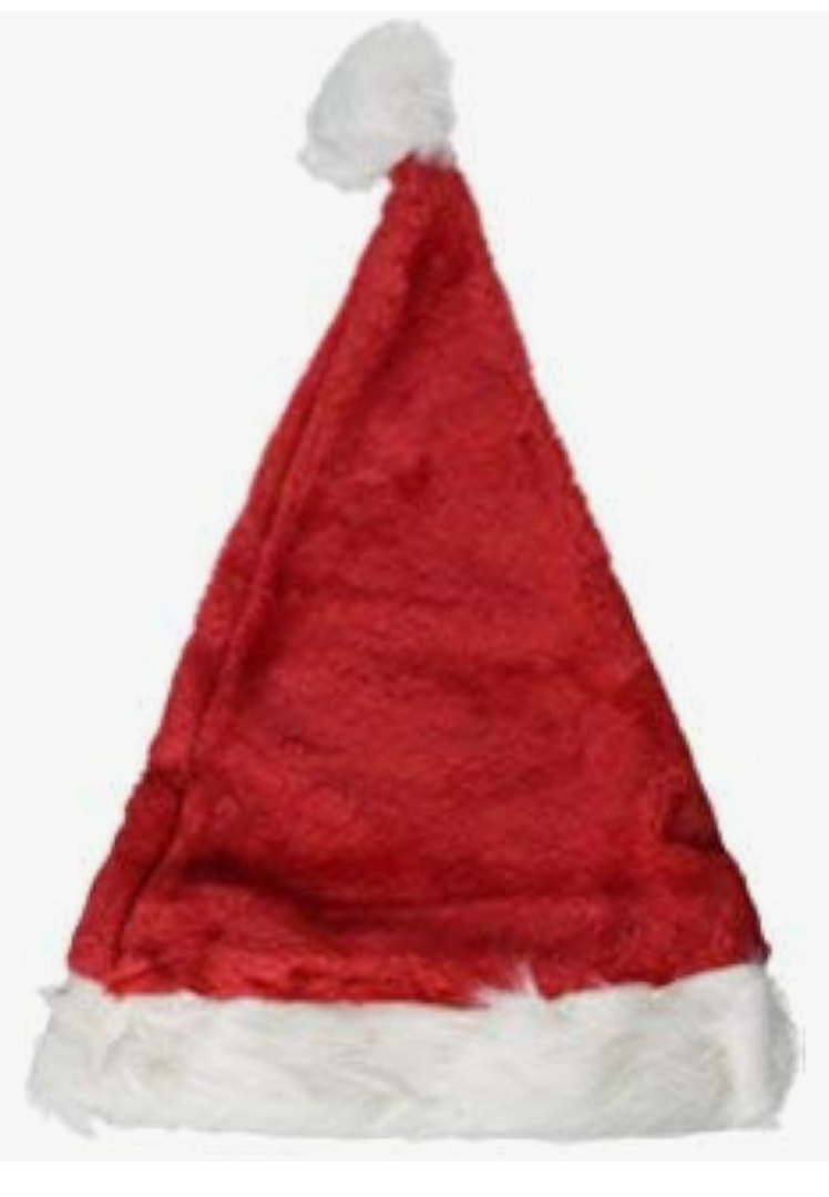 FIBDW Santa Hat, Santa Hat w..as Gifs(adults, Red/ White)