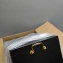 GENRICE Wooden Silverware Chest without Silverware Three-layer, Silverware Box Storage for Silver, Silverware Case with Handle and Felt Lined, Flatware Chest for 12 or 16 or More Sets of Utensils (Brown)