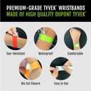 1,200 WristCo 6-Color Variety Pack Tyvek Wristbands for Events