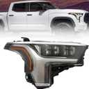 munirater Headlight Assembly Replacement for 2022-2023 Tundra Right Headlamp w/o Auto Leveling Passenger Side 81110-0C260
