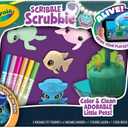 Crayola Scribble Scrubbie Glow Lagoon Pets, Sea Animal Toys, Gifts for for Boys & Girls, 3+