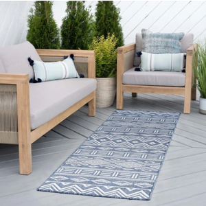 Easton Contemporary Moroccan Outdoor / Indoor Area Rug 7'10 x 10'3