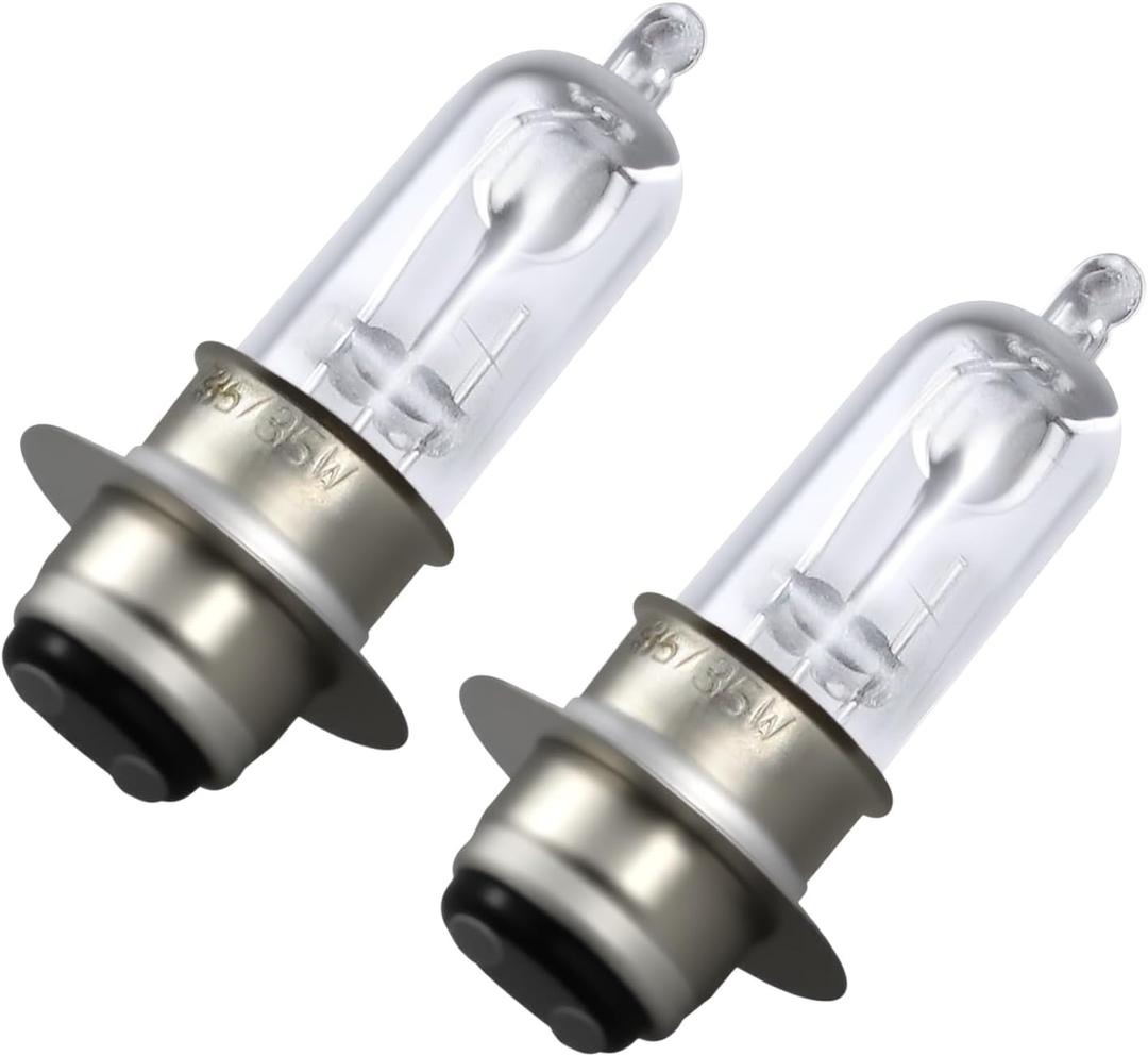12v 35/35w Headlight Bulb Halogen Light Aftermarket Replacement Parts Fit for ATV Moped Quad Go Kart Scooter Motorcycle 4 Wheeler Taotao Sunl Coolster Roketa Jonway.2 Pcs