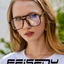 FEISEDY Blue Light Reading Glasses for Woman Men, Fashion Square Pilot Computer Glasses, Anti Eyestrain Glare Readers B0318