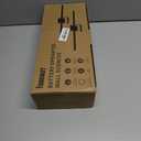 Battery Operated Wall Sconces Set of 2,  12000mAh Rotatable Picture Lights with Remote Control, Dimmable 3000-6500K LED Rechargeable Wall Lights for Living Room Bedroom Mirror, 28.3In (Black)