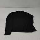 Mock Turtle Neck Long Sleeve Pullover High Neck Undershirt Slim Fit Basic Casual Tee Tops (X-Large, Black)