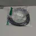 EMK RCA to RCA Subwoofer Cable  24K Gold-Plated Connector Nylon Braided Double Shielded Audio Cable Digital&Analog Signal Support for Amplifiers Subwoofer Home Theater Hi-Fi Systems Black/15ft/5m