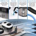 Steam Cleaner, 3-Level Adjustable Handle, 1500W Steam Cleaner for Home, 15s Heat-Up, Portable Steamer for Cleaning Car, 47.04oz Tank, 16 Pcs Accessories for Dirt, Grout, Couch, Furniture, Grease,Tile