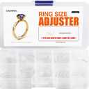 ELETIUO Ring Size Adjuster for Loose Rings - 60Pack, 2 Styles, Ring Guard, Ring Sizer, 10 Sizes Fit for Man and Woman