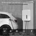 Wall-Mounted 1.2mm Cold Rolled Steel Electric Vehicle Charging Protection Box for Tesla, Waterproof Indoor/Outdoor Enclosure with Lock | Seamless One-Piece Design (White)
