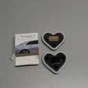 Car LED Ambient Light - Solar-Powered Heart-Shaped LED Neon Light for Night Driving, IP65 Waterproof, 5 Modes, Romantic Gift for Christmas, Valentine's Day, Anniversary, Date Night (2Pcs Pink)