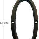 2 x TripDock 5.5 Inch House Number, Metal Address Number, Decoration Door, Street, Mailbox, Home, Easy to Install, Black Brown (Number 0)