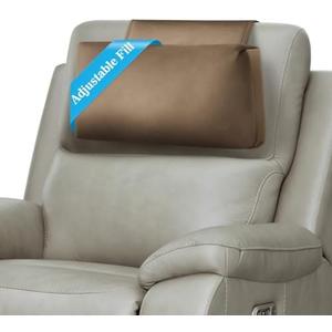 AHUAWA Recliner Headrest Pillow, Adjustable Comfort Neck & Head Support Pillow, Soft Velvet Non-Slip Headrest for Pain Relief & Relaxation, Ideal for Recliner, Couch, Chair, Sofa