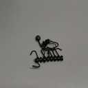 E BAVITE Swivel Swing Magnetic Hooks, 30LB12pack Refrigerator Magnet Hook,Strong Neodymium Magnets, Perfect for Refrigerator and Other Surfaces,60mm(2.36in) in Length (Black)