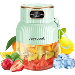 Personal Blender, Compact Cordless, BPA-Free, 20 oz (600ml), USB-C Rechargeable Makes Juices, Milkshakes, Smoothies Ideal for Travel, Gym, Office