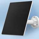 Solar Panel Charger for Security Camera Outdoor, 5W Solar Panels with Micro USB & USB C Adapter for DC 5V Rechargeable Battery Camera, IP65 Waterproof, 360°Adjustable Mounting, 9.8 Ft Charging Cable