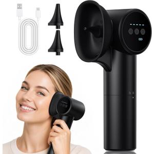 Upgraded Ear Wax Removal, Electric Ear Cleaner with Mild Drying, Safe & Gentle Automatic Ear Cleaner, Cleaning with Dual-Compartment Design, Electric Ear Wax Removal 5 Pressure Settings, IPX7, Black