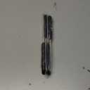 Stainless Steel Steak Knives with Plastic Handle, Table Knife, Serrated Steak Knife (Black, 4 Pieces)