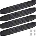Replacement Step Pad for 3" Round Tubes with 4 Holes, 19.6" X 3.1"(18.6" Outer Hole Spacing) Durable Non-Slip Replacement Step Pad Set of 4, Easy InstallationVerify Tube Size & Hole Spacing!