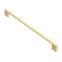10 Pack Matt Gold Cabinet Pulls, 11-1/3 Inch(288mm) Hole Centers Rectangle Cabinet Handles Kitchen Pulls for Drawers and Cabinets AL3051MGP