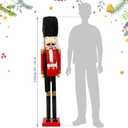 Liliful Large 48 Inch Christmas Nutcracker, 4ft Tall Life Size, Red