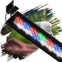 Led Aquarium Light, Full Spectrum Fish Tank Lights, 40 Gallon Freshwater Fishtank Hood Lighting for Grow Fish, Plants, Adjustable from 30 to 36 Inch