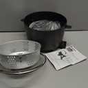 Presto 8-Quart Big Kettle, Steamer and Deep Fryer Multi-Cooker, Black