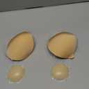 2025 Push Up Sticky Bra, 2 Pack Reusable Adhesive Invisible Backless Strapless Bra (US, Cup Band, D, Nude+Black)