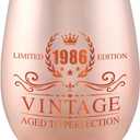 40th Birthday Gifts for Women - Vintage 1986 Wine Glass - 40th Birthday Decorations for Her - Funny Bday Present Ideas