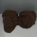 2 Pack 32x43 Inch Brown Cocktail Tablecloth Spandex Round Fitted Table Cover for Wedding Banquet Event Party, 2PC 32" x 43"