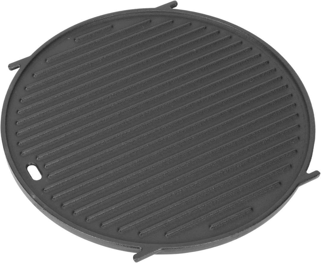 8834 Cast Iron Griddle for Weber Gourmet BBQ System Sear Grate, Griddle for 22-inch Weber Kettle Premium/Charcoal Grill 22" Smokers, for Kettle Charcoal Grill Grate 22 inch Diameter 12"