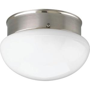 Progress Lighting P3408-09 1-Light Close-To-Ceiling Fixture, Brushed Nickel