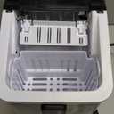 Aeitto Ice Maker Countertop 26lbs/24H, Ice Machine 8 Ice Cubes Ready in 6 Mins, 2 Sizes of Bullet Ice Portable Ice Makers with Basket & Scoop, Auto Self-Cleaning for Home/Kitchen/Office Stainless (Silver)