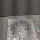 Crafare Christmas 3D Hanging Snowflakes Ornaments 3 Size 18PCS White Silver Snowflakes Hanging Garland for Winter Wonderland Holiday New Year Party Home Decoration