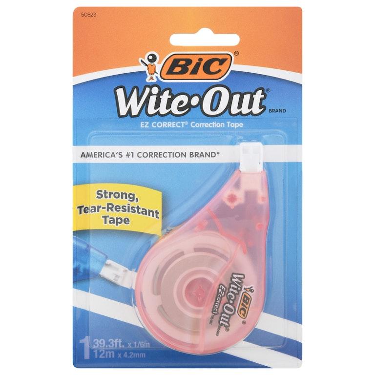 BIC Wite-Out EZ Correct Correction Tape Strong Tear-Resistant Tape