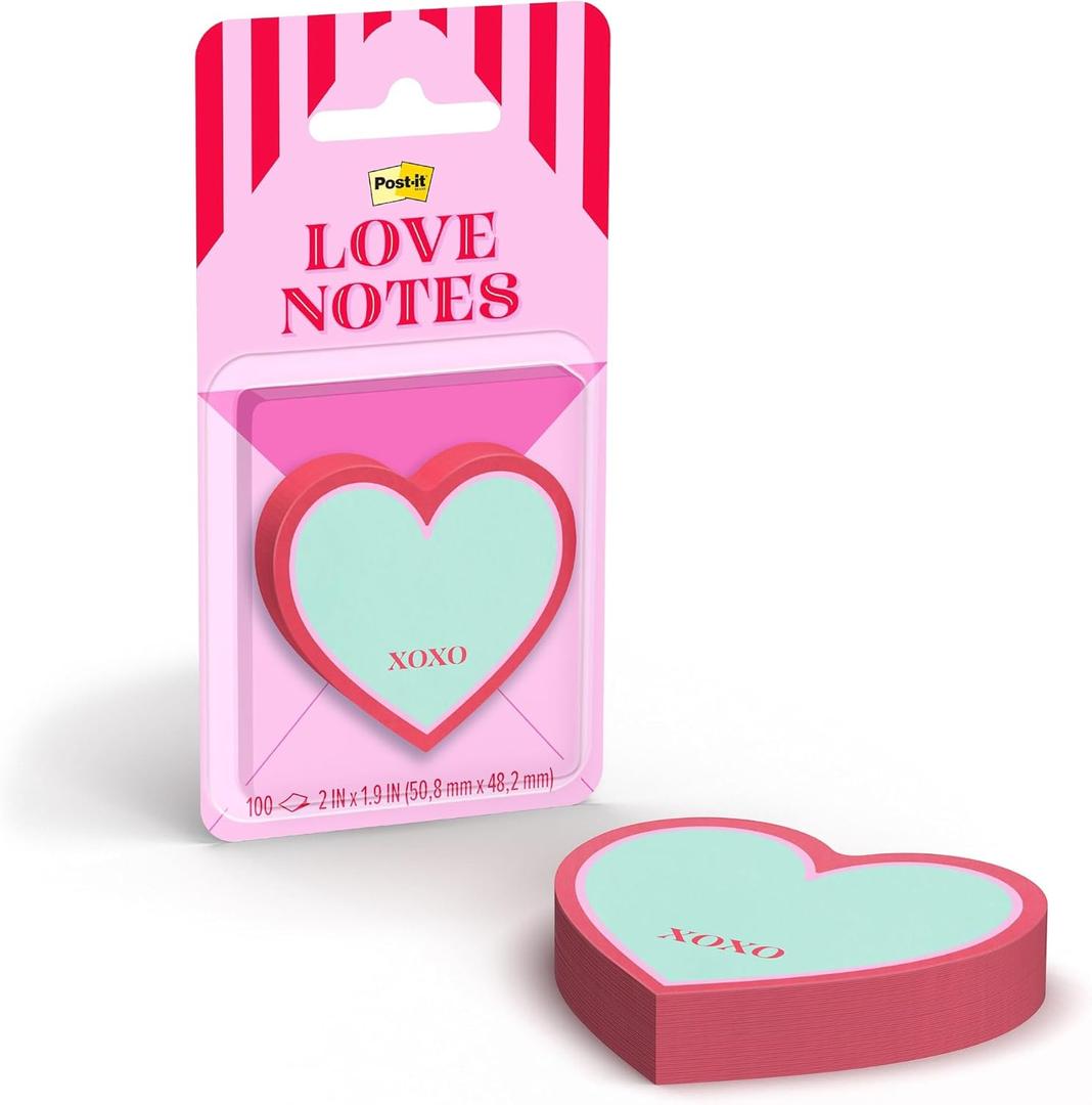 4 x Heart-shaped stickers, love notes, 400 pieces