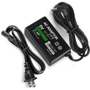 Replacement PSP Charger AC Adapter 5V Compatible with Sony PSP 1000 PSP Slim & Lite 2000 3000 PSP-110 PSP-1001 Series PSP-1001, 2001, PlayStation 3001 E-1000 L-Shape Replacement Sony Power Cord