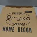 Omuriko Orange Square Decorative Tray with Handles, 13"*13" Versatile Serving Tray for Coffee Table, Ottoman, Ideal for Serving, Displaying, Organizing