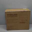 Record Player with Speakers Vintage Belt-Driven Turntable Bluetooth 3 Speed 3 Size Wireless Playback AUX-in RCA Out Headphone LP Vinyl Players Auto Stop Fashion White