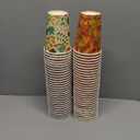 Yungyan 60 Pcs Fall Thanksgiving Paper Cups 12 oz Disposable Maple Leaves Coffee Cups Autumn Drinking Mug for Hot and Cold Beverage Harvest Party Restaurant Travel Business Supplies, 10 Styles