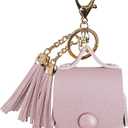 MODOS LOGICOS Charging Case Cover for Apple AirPods, PU Leather Case with Tassels - TaroPurple