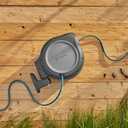 GARDENA 20502, Retractable Garden Hose Reel 75' x 1/2" hose, Wall Mounted, Automatic Retraction & Length Lock for Easy Watering. Heavy Duty Swivel Bracket 180, Includes Nozzle. Made in Europe