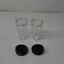 2-Pack 24oz Ninja Blender Cups with Sip & Seal Lid Blender Replacement Parts Compatible with Nutri Ninja Auto IQ Series Blenders BL450 BL454 BL456 BL480 BL481 BL482 BL490 BL640 BL642 BL682