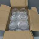 NETANY 6-pack 24oz Glass jars with Airtight Lids, Overnight Oats Containers with Lids, Wide mouth Mason Salad jars, Glass Food Storage Containers for Snacks Yogurt Spice Sugar