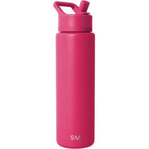 Simple Modern Water Bottle with Straw Lid | Vacuum Insulated Stainless Steel Metal Thermos | Reusable Leak Proof BPA-Free Flask for Sports Gym | Summit Collection | 30oz, Berry Twist
