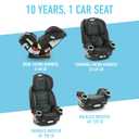Graco 4Ever DLX 4-in-1 Car Seat Pink Infant to Toddler Car Seat with 10 Years of Use Rear-facing Forward-facing and Booster Modes Safe Comfortable and Convenient