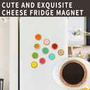 10Pcs Cute Boho Fridge Magnet-Handwoven Raffia Refrigerator Decorative Magnets for Office Kitchen Whiteboard Locker(10 Colors)