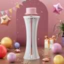 imprsv 1Pc Cylinder Stands for Party, Large White Cake Stand, Pedestal Display Plinth Pillars for Wedding Ceremony Birthday Party Decor (Flow Shape