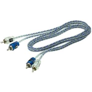 Scosche EFX Vector V25 2-Channel Twisted Pair RCA Interconnect Audio Cables - 2CH OFC Car Stereo Connector Cable - 25 Foot Male to Male