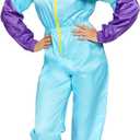 Leg Avenue Women's 2 Pc 80s Track Suit Costume With Jumpsuit, Headband